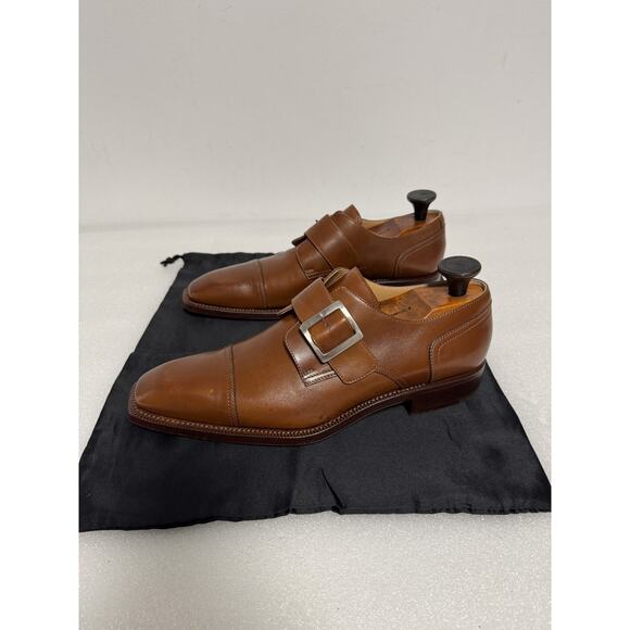 Dominio Shoes Mens Size 6 Brown Monk Strap Made in Italy Formal Dress Leather main image 7